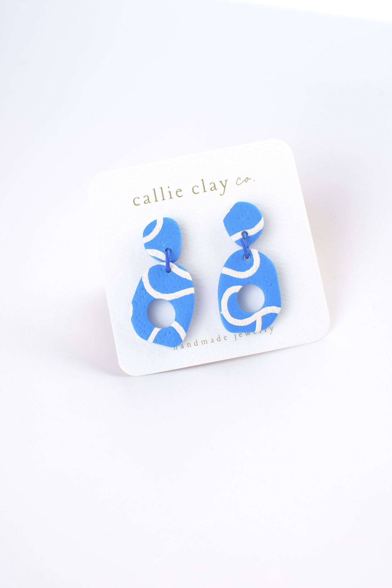 Soleil Dangles | Abstract Indigo