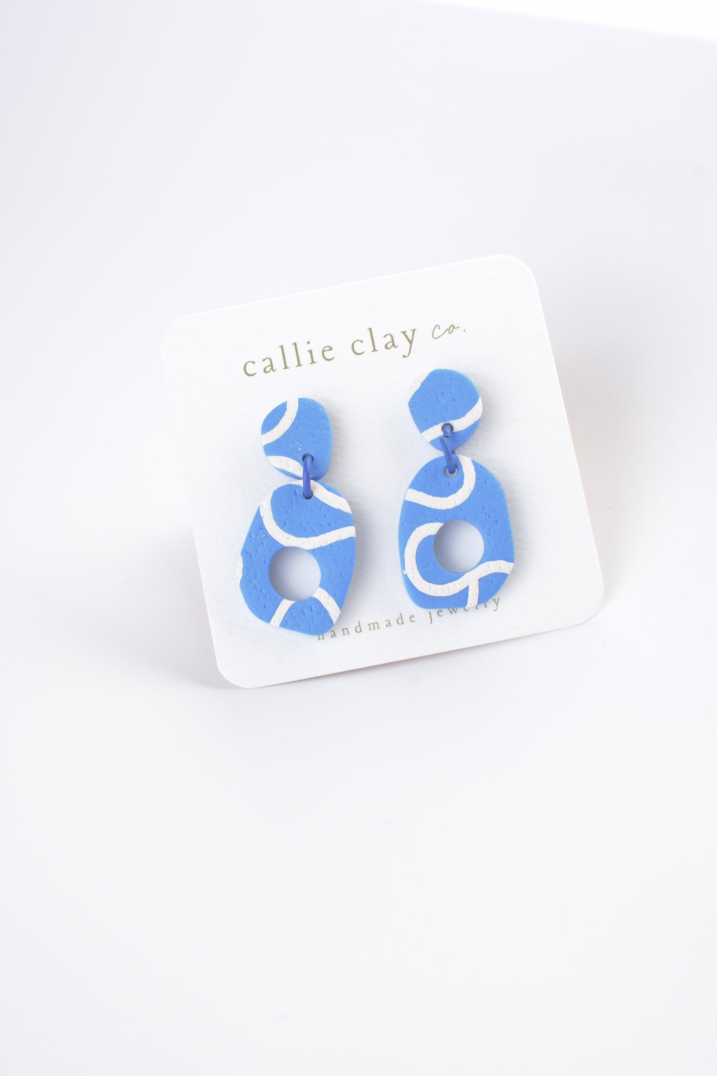 Soleil Dangles | Abstract Indigo