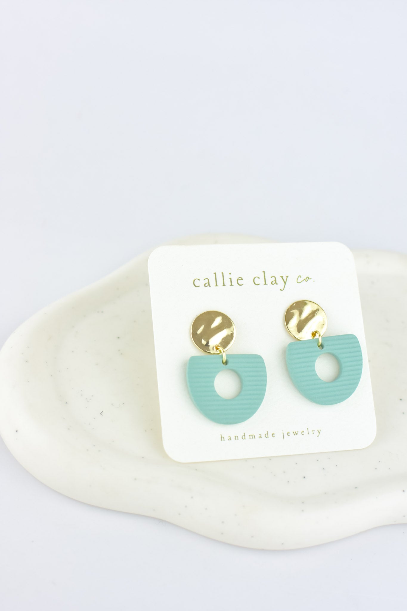 Soleil Dangles | Gold & Teal