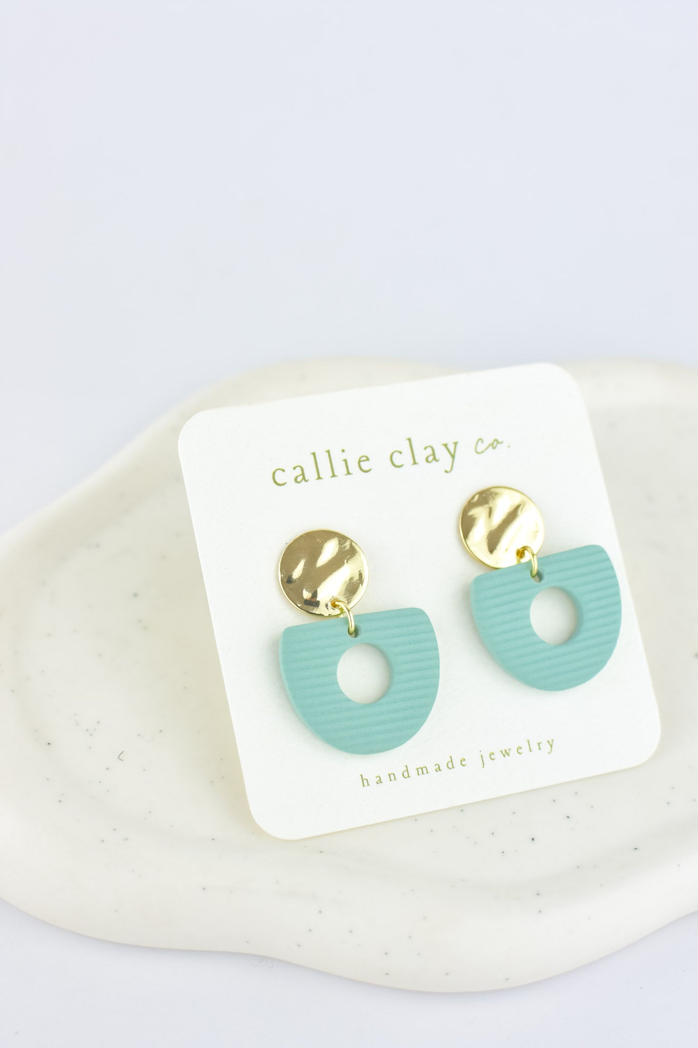 Soleil Dangles | Gold & Teal