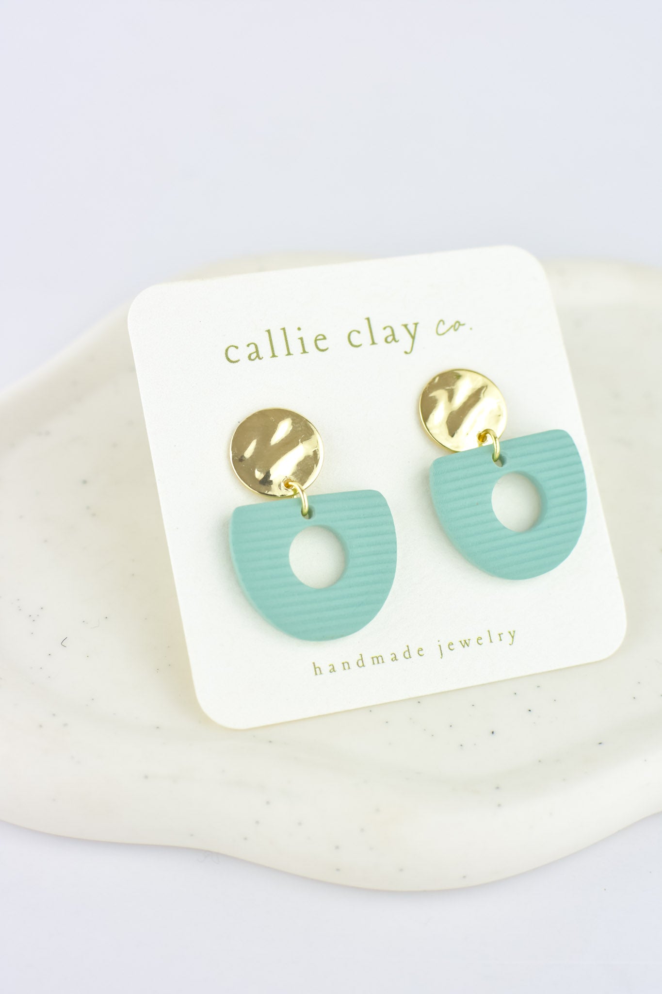 Soleil Dangles | Gold & Teal