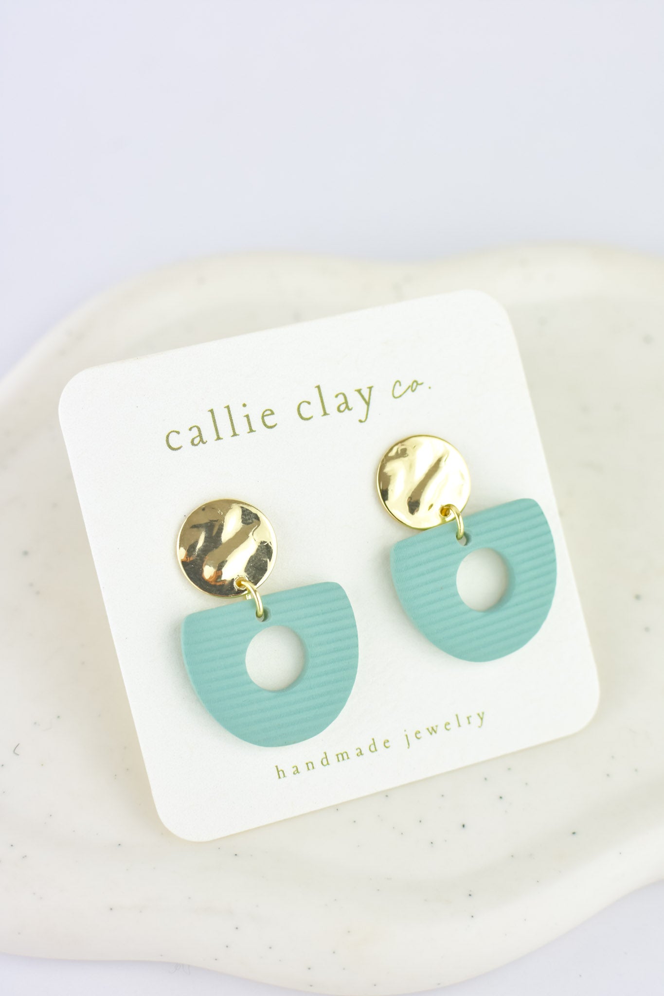 Soleil Dangles | Gold & Teal
