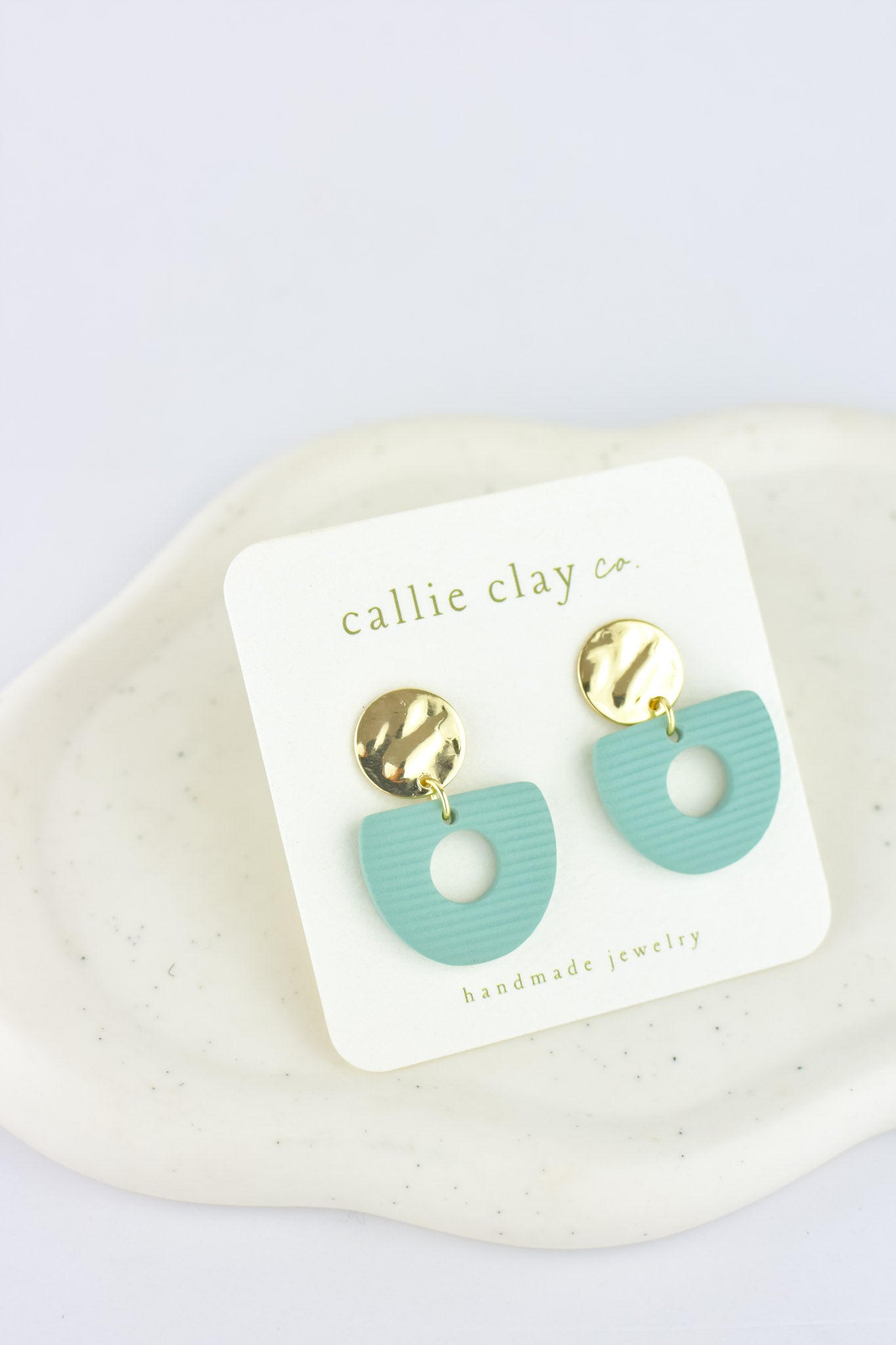 Soleil Dangles | Gold & Teal