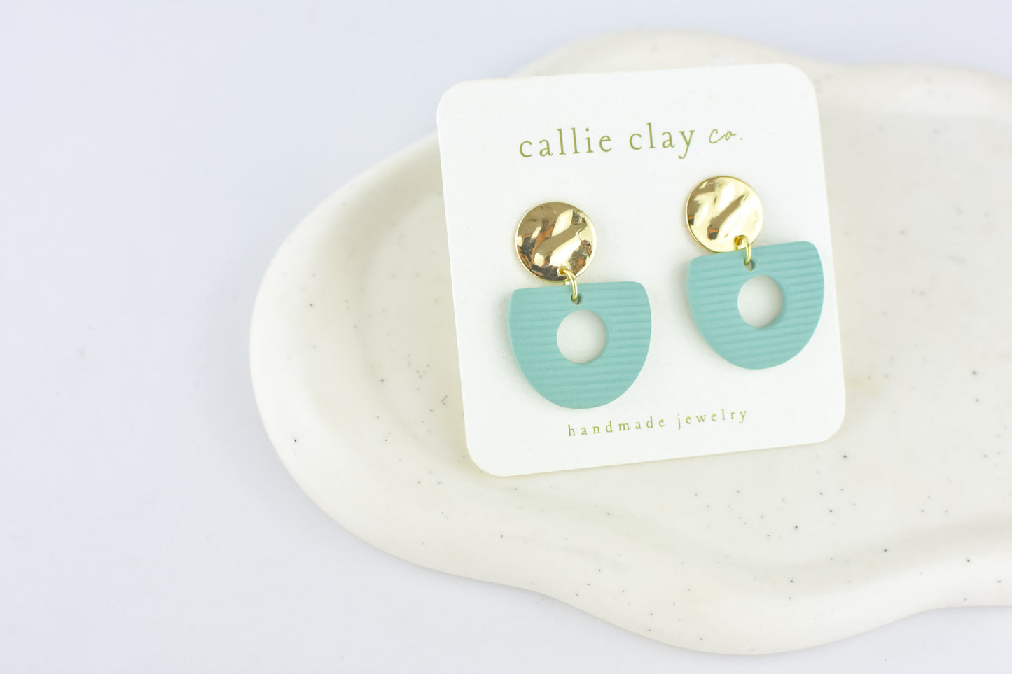 Soleil Dangles | Gold & Teal