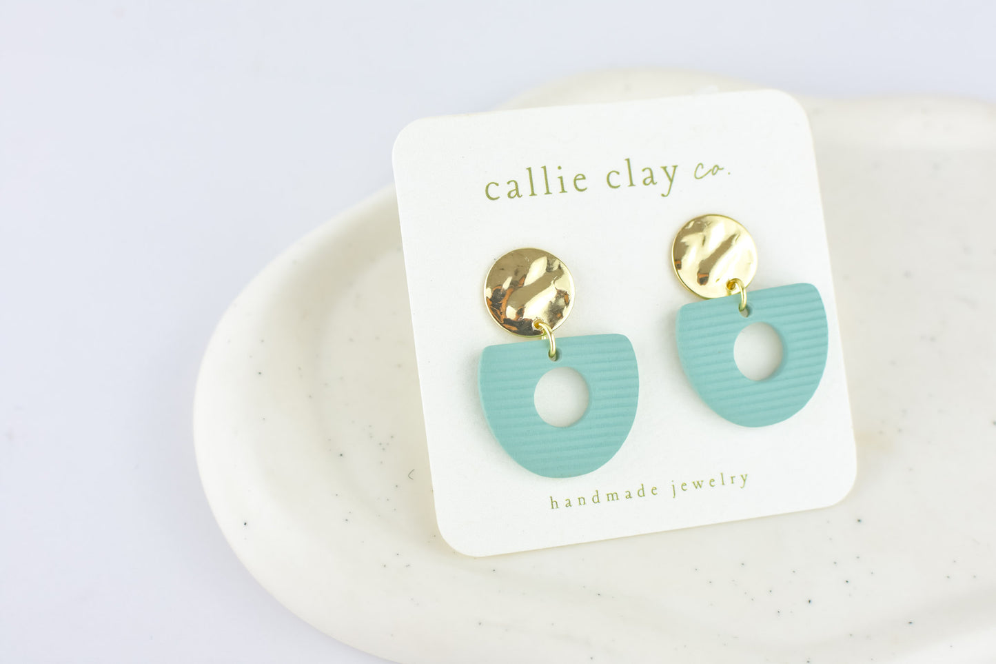 Soleil Dangles | Gold & Teal