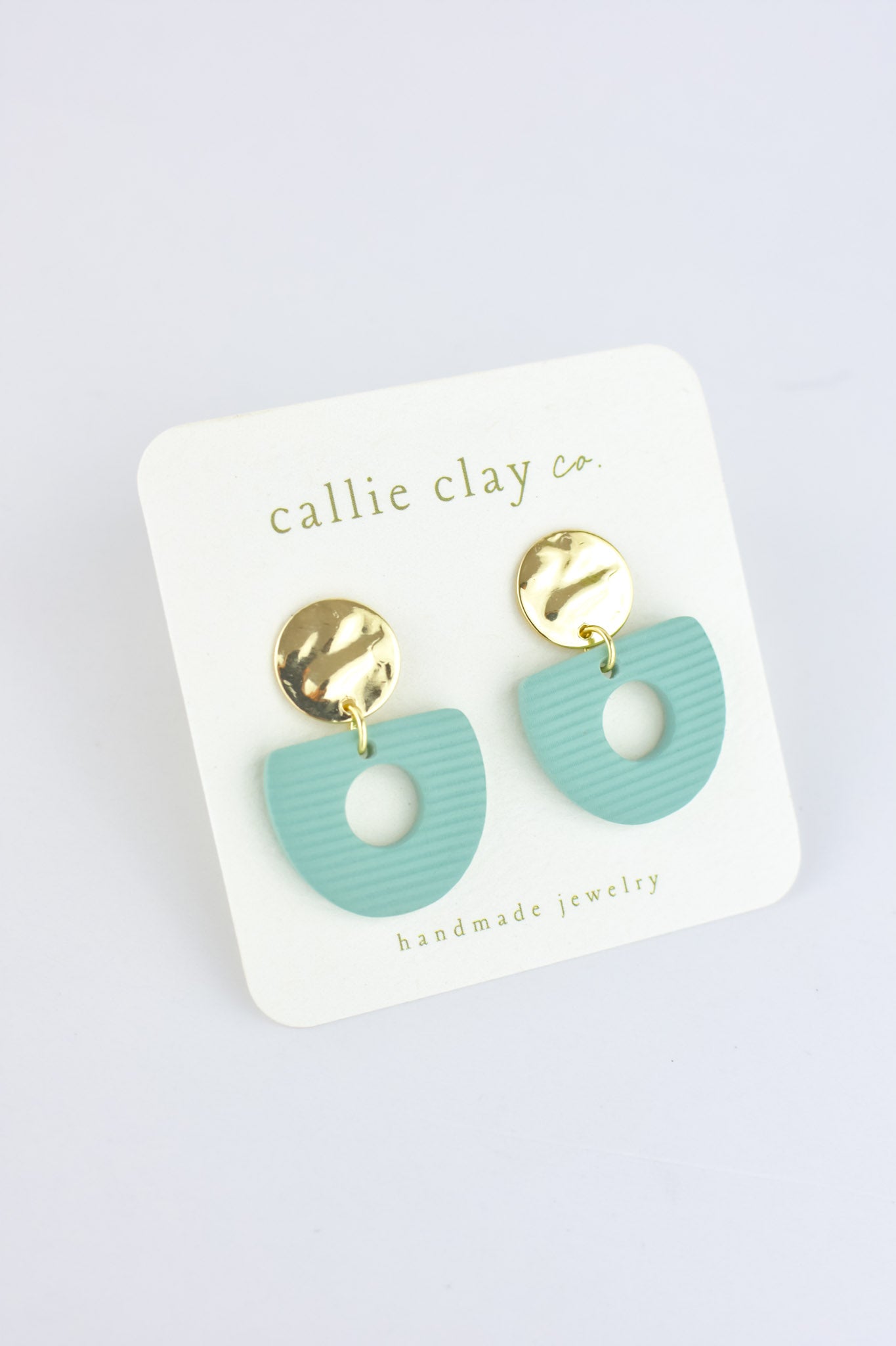 Soleil Dangles | Gold & Teal