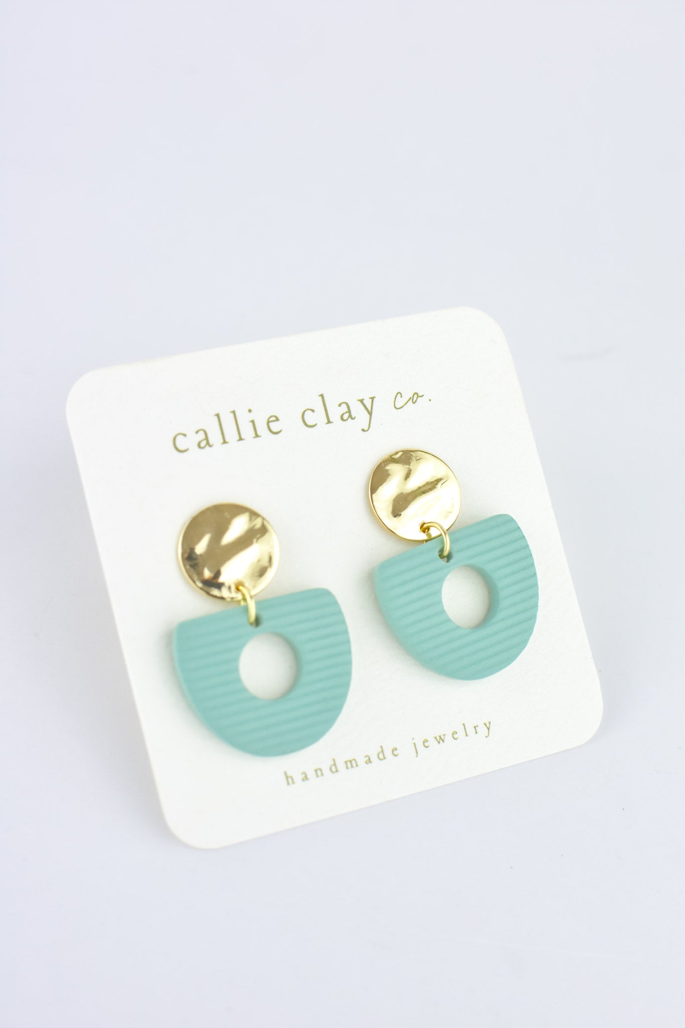 Soleil Dangles | Gold & Teal