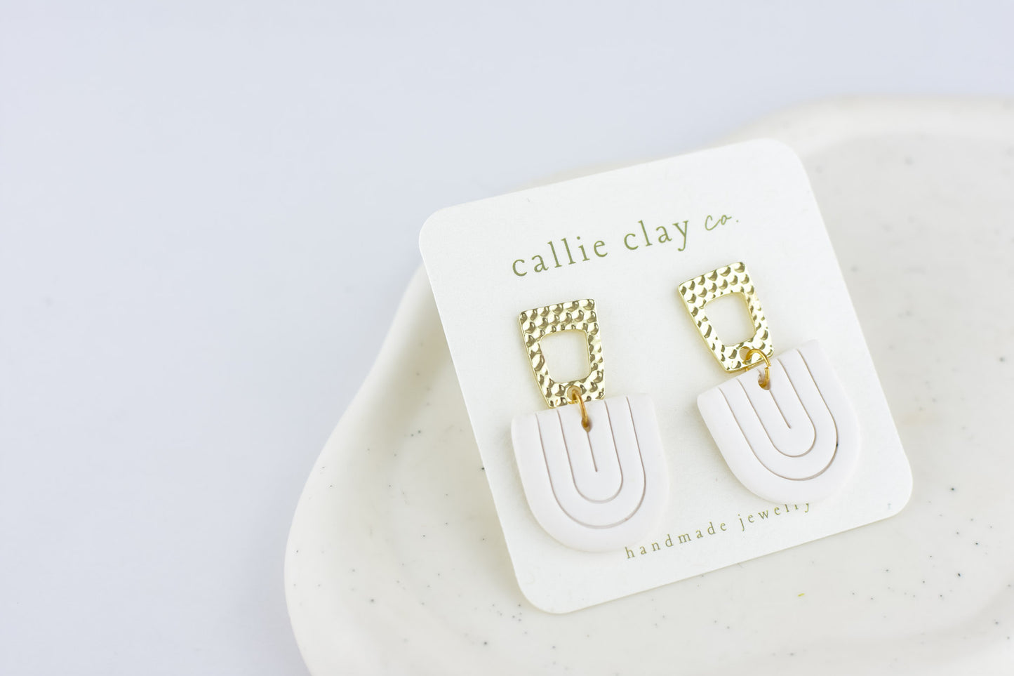 Ailey Dangles | Gold & White