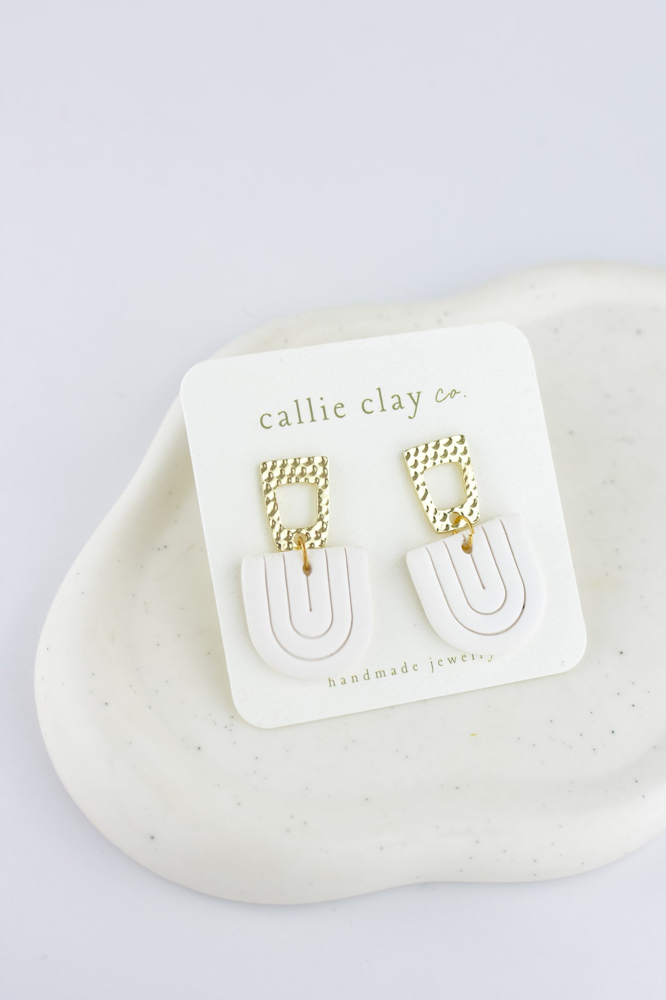Ailey Dangles | Gold & White