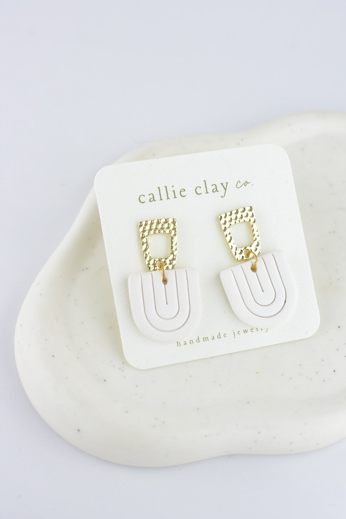 Ailey Dangles | Gold & White