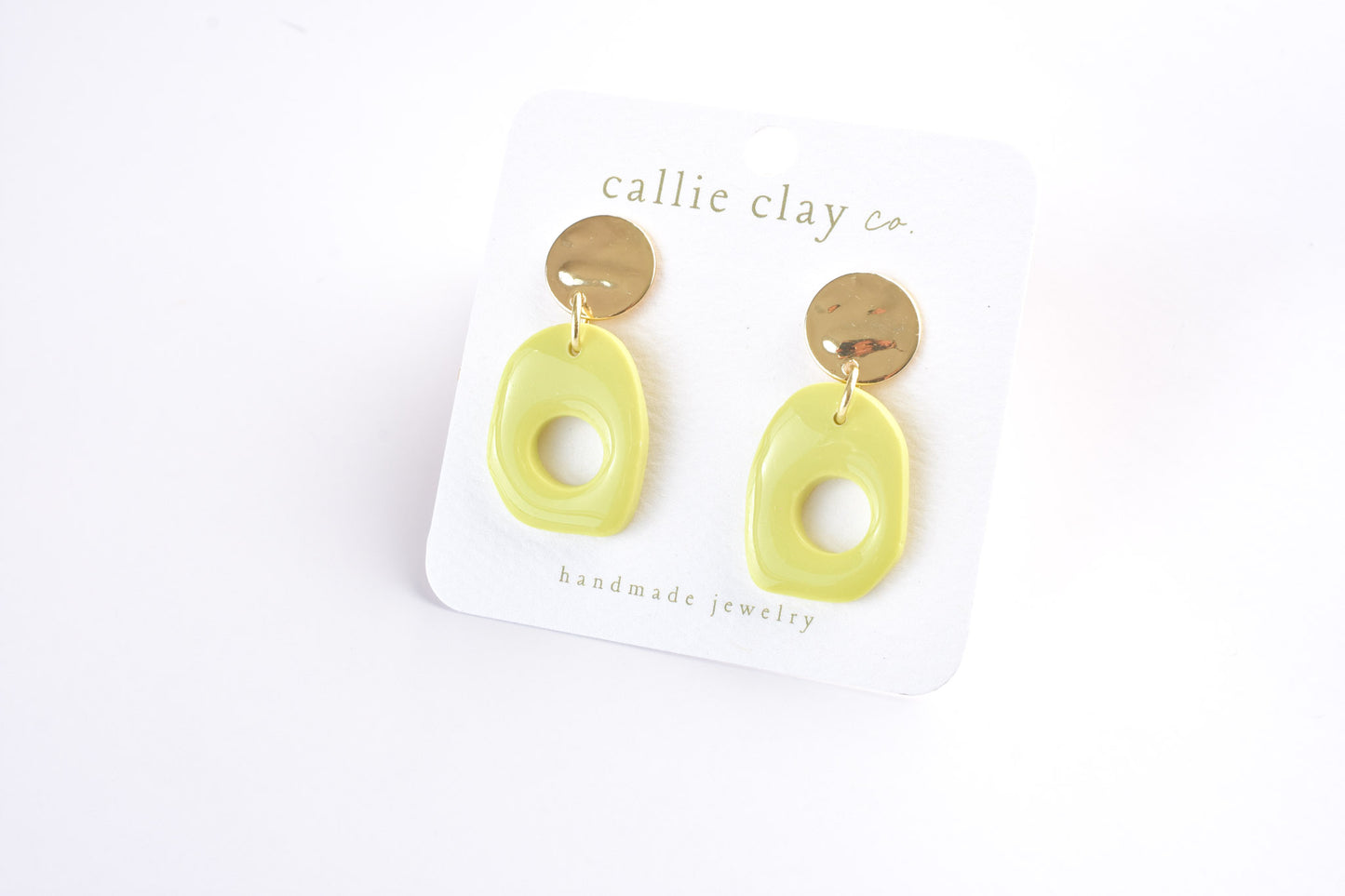 Soleil Dangles | Gold & Green Chartreuse
