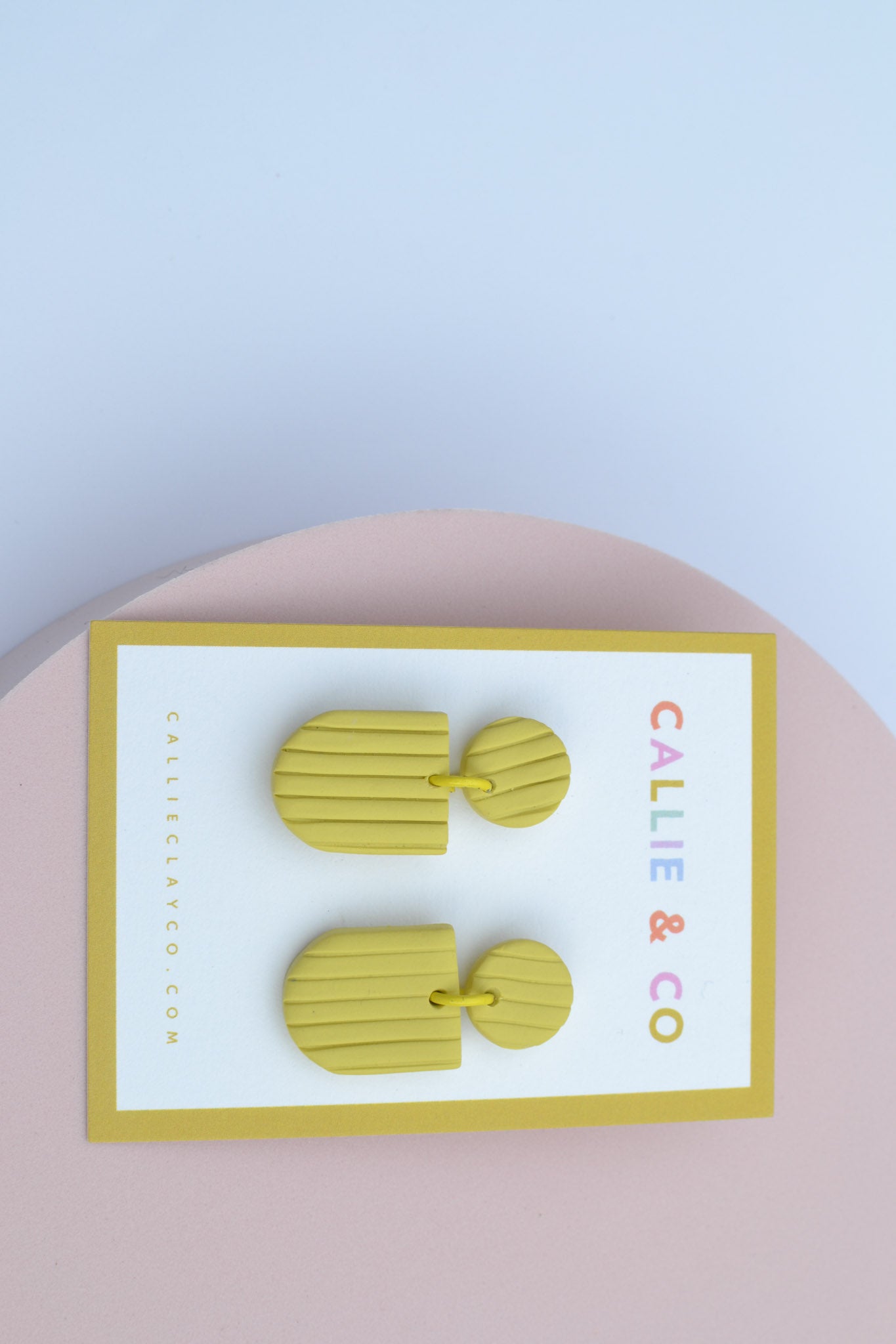 the rainbow collection | textured lime dangles