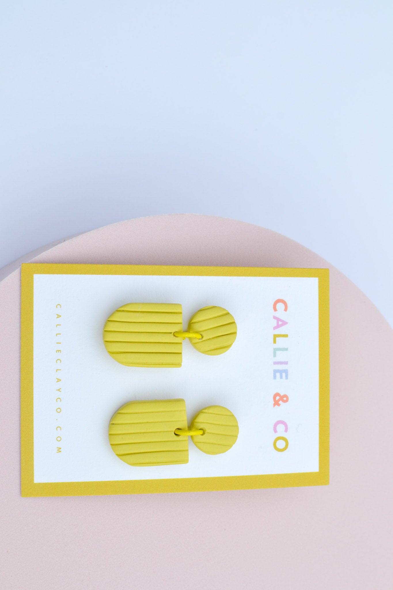 the rainbow collection | textured lime dangles