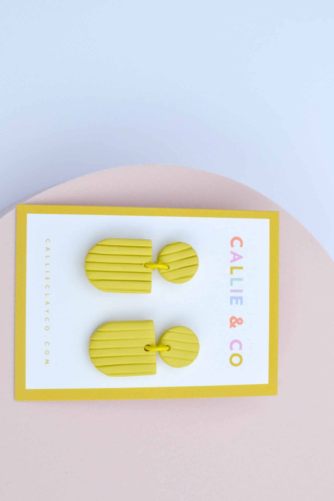 the rainbow collection | textured lime dangles