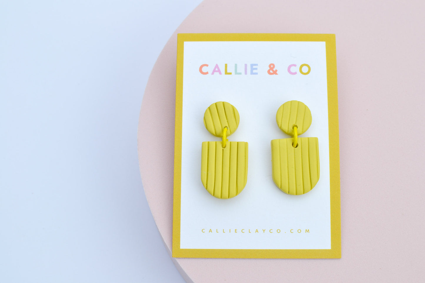 the rainbow collection | textured lime dangles