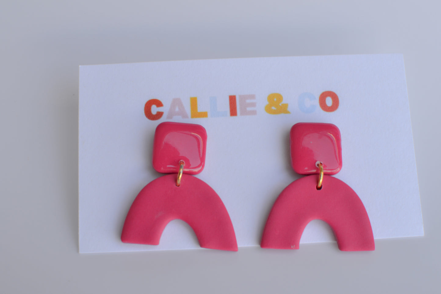 Caroline Mini Arches | Hot Pink