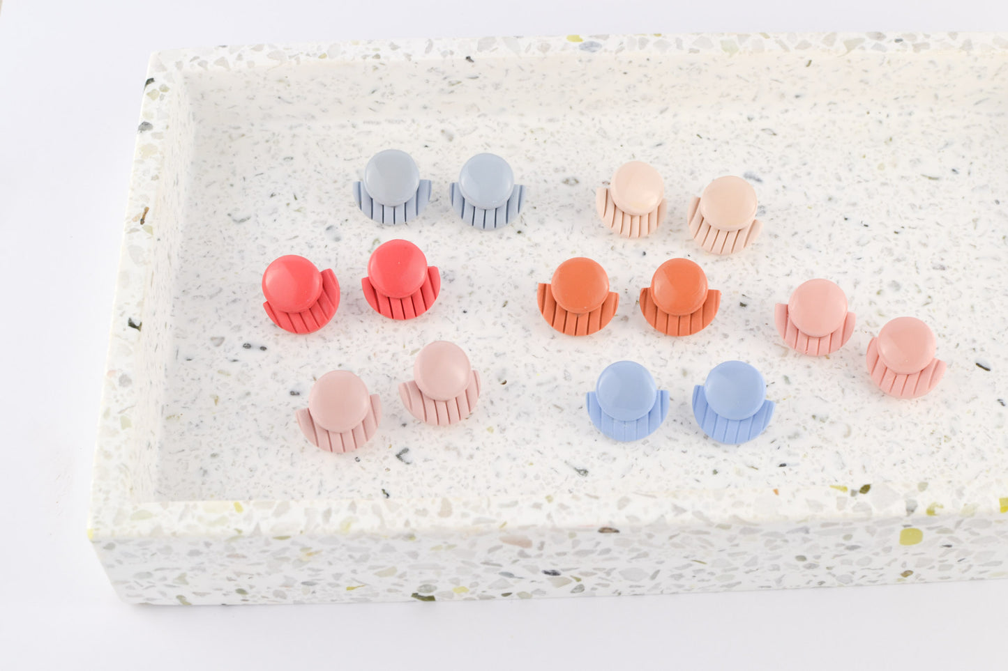 Art Deco Mini Studs | Multiple Colors Avail!