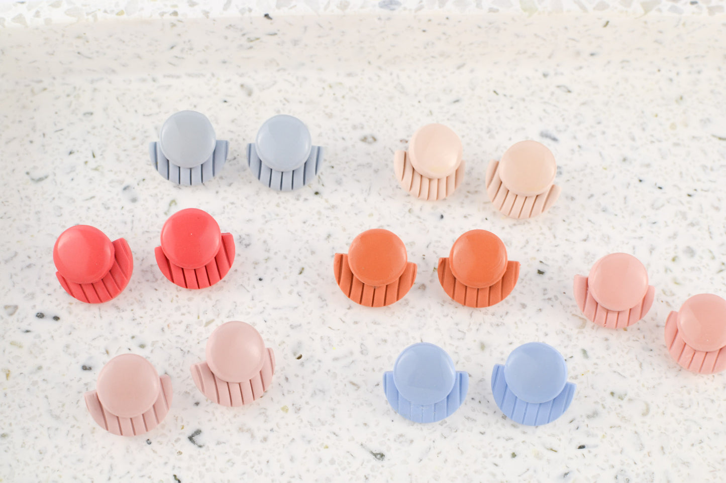 Art Deco Mini Studs | Multiple Colors Avail!
