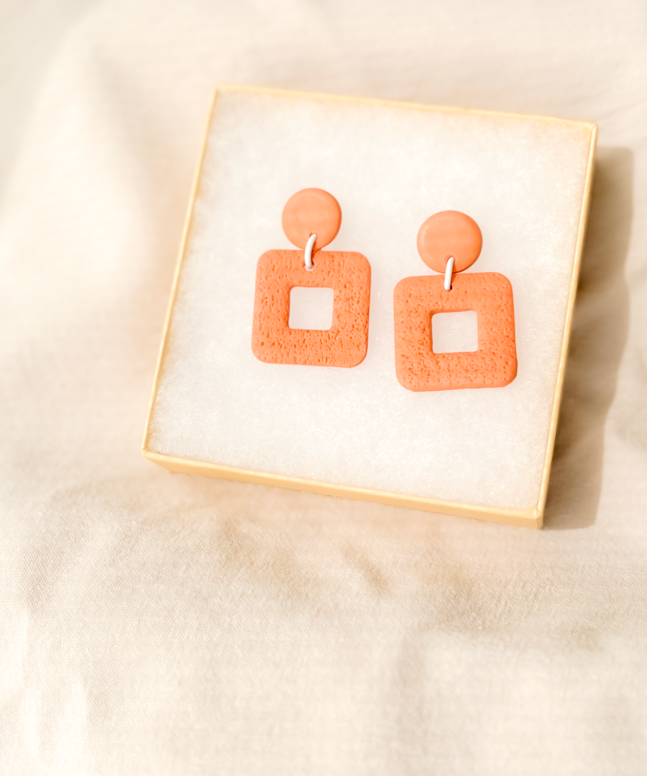 Square Cutout Dangles | Terracotta