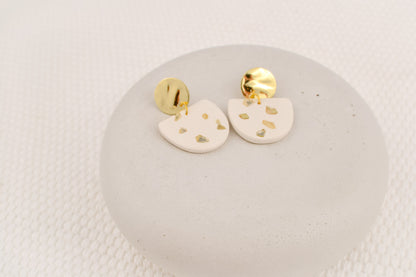 gold + white stone dangles | modern holiday collection