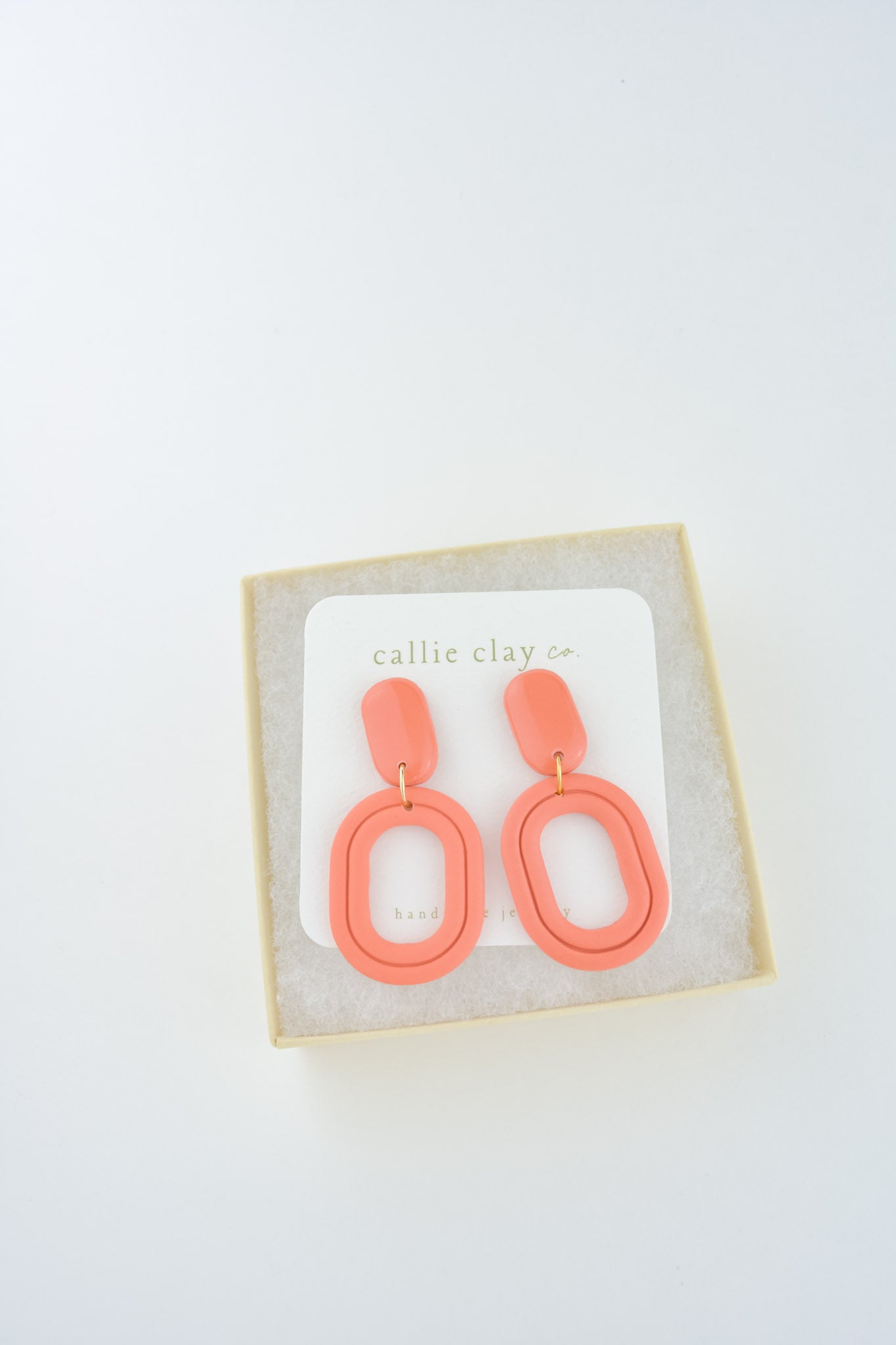 Delaney Earrings in Coral