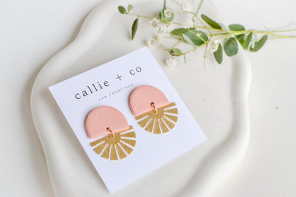 Sunburst Earrings in Blush