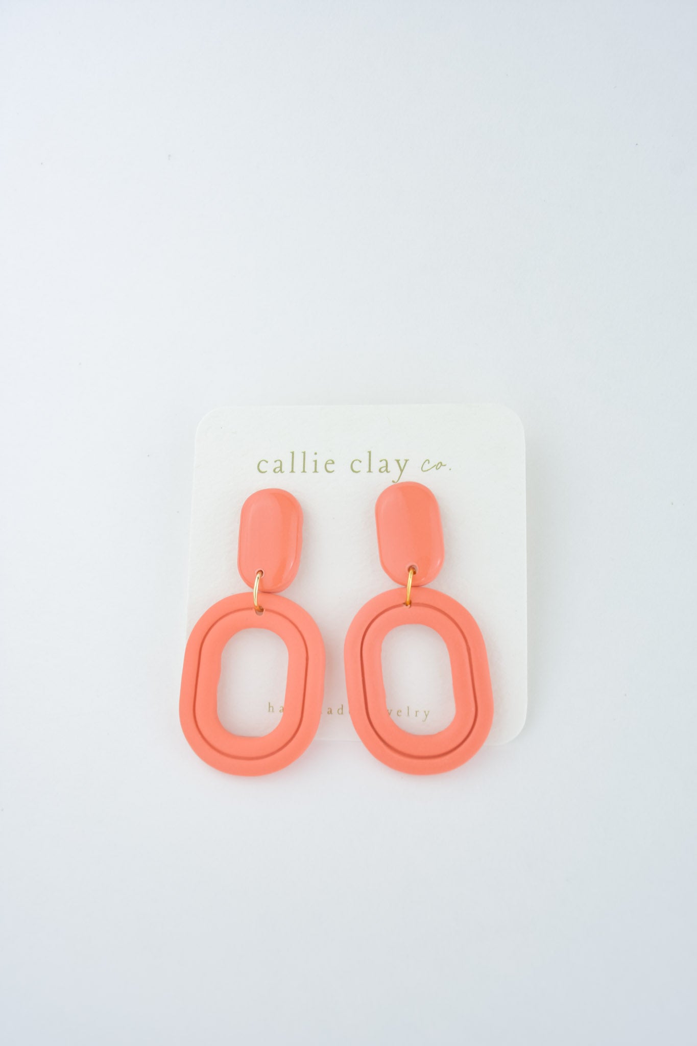 Delaney Earrings in Coral