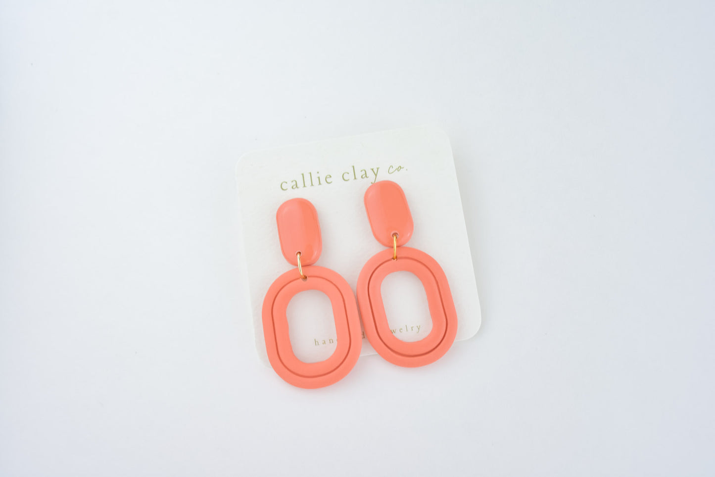 Delaney Earrings in Coral