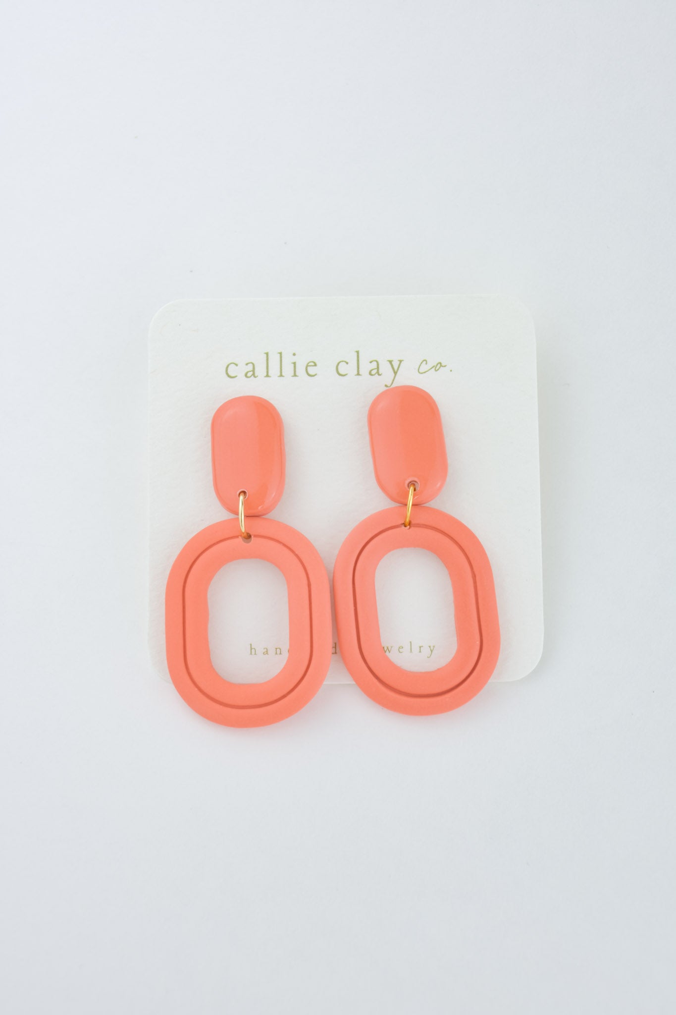 Delaney Earrings in Coral