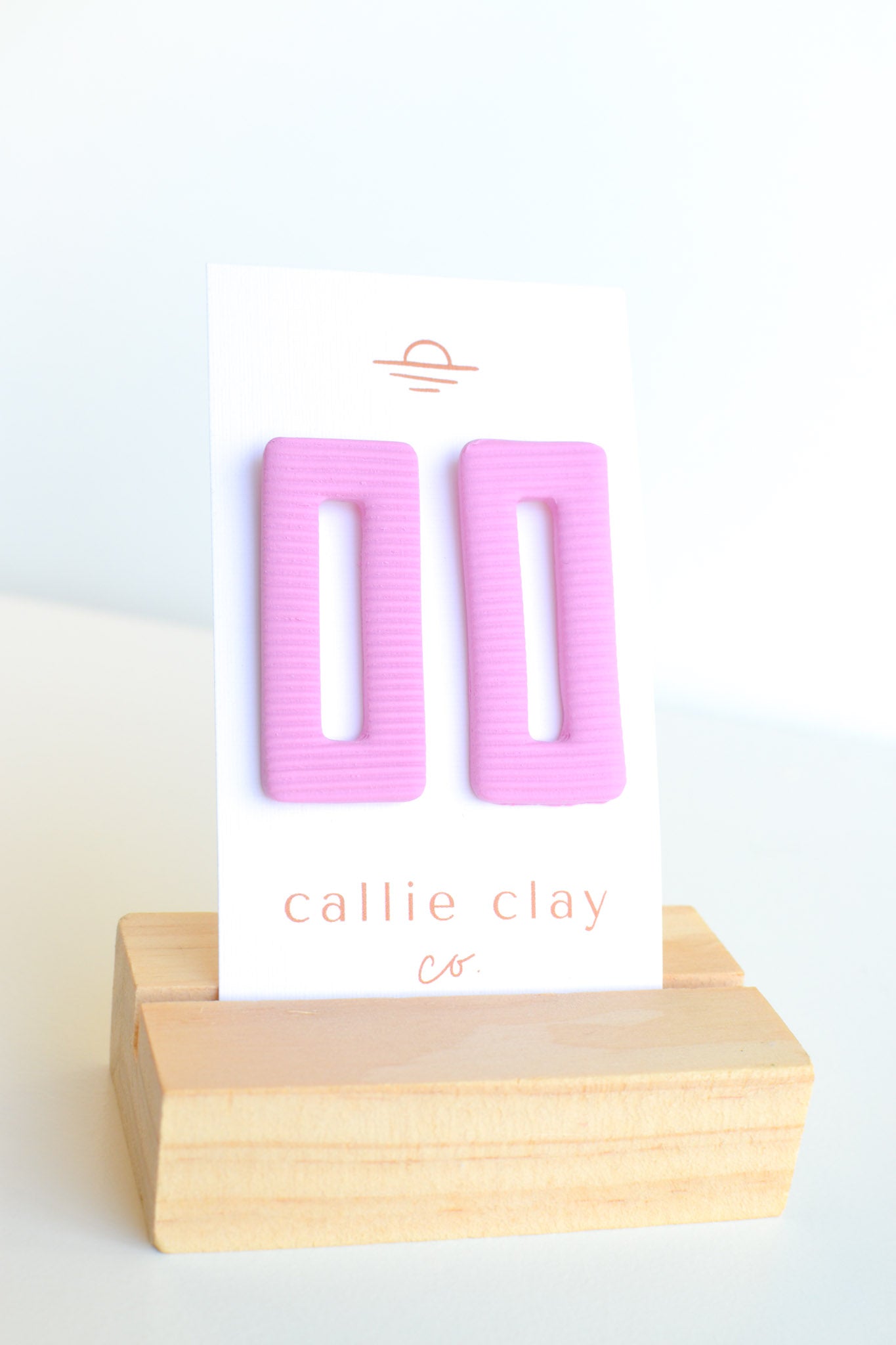 Oversized Statement Studs | Textured Pink