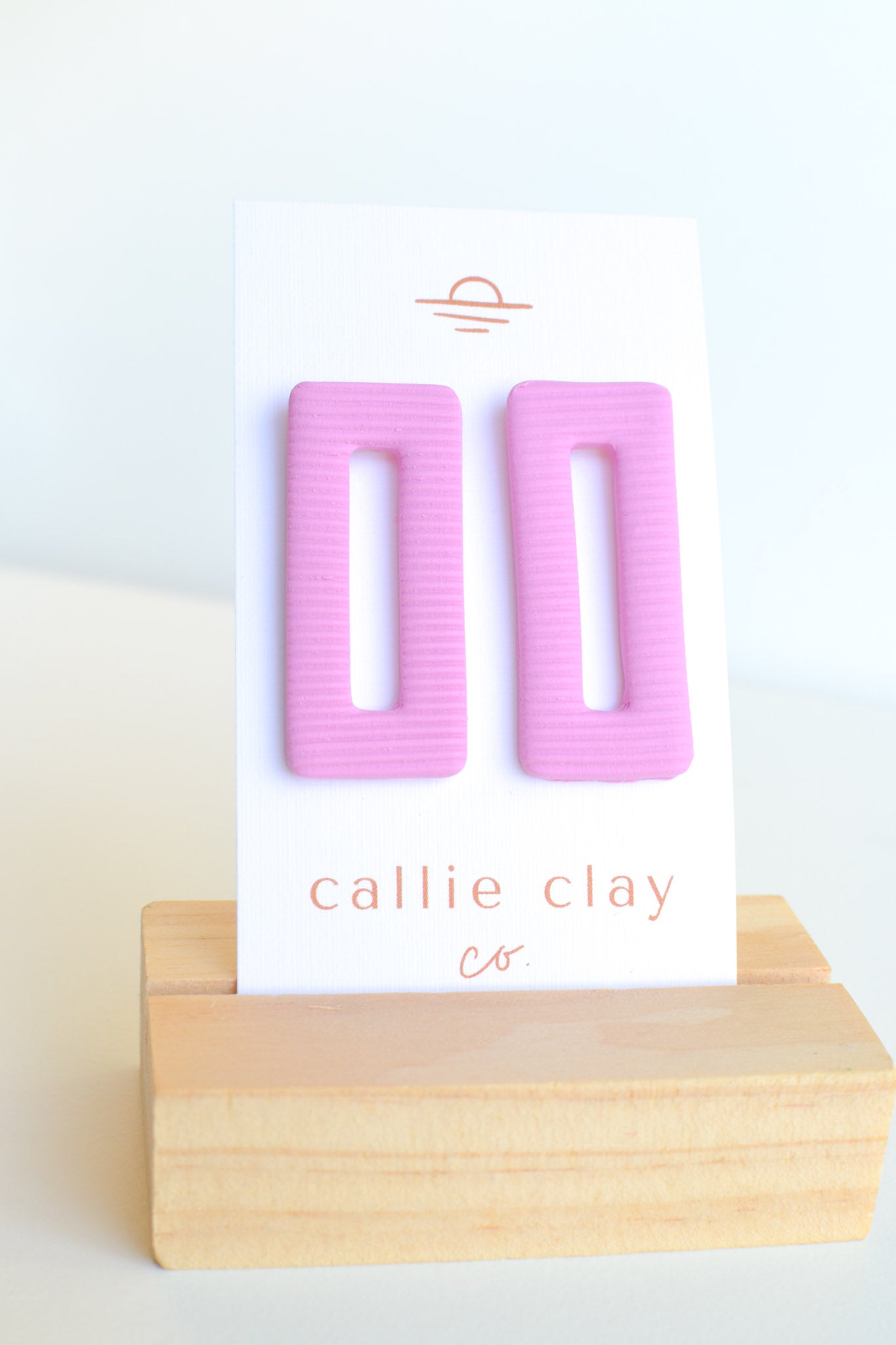 Oversized Statement Studs | Textured Pink