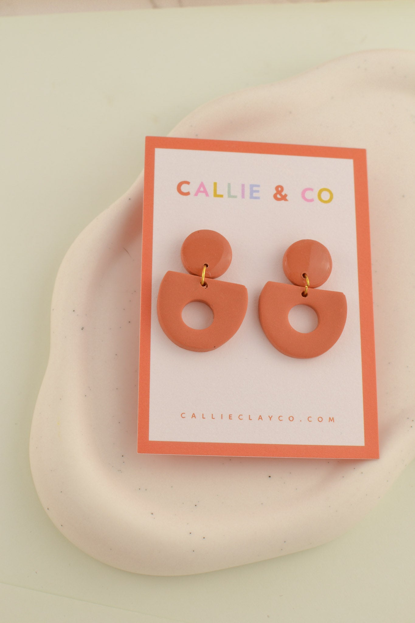 Abstract Cutout Dangles | Terracotta