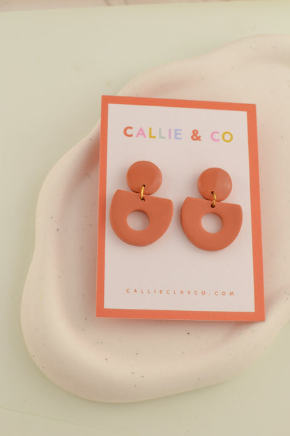 Abstract Cutout Dangles | Terracotta