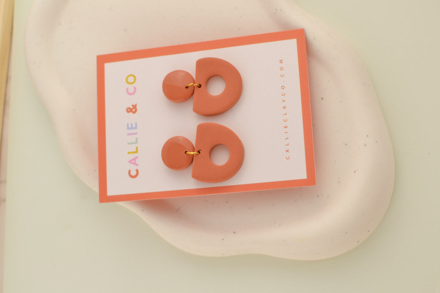 Abstract Cutout Dangles | Terracotta