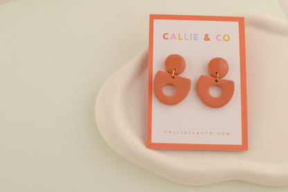 Abstract Cutout Dangles | Terracotta