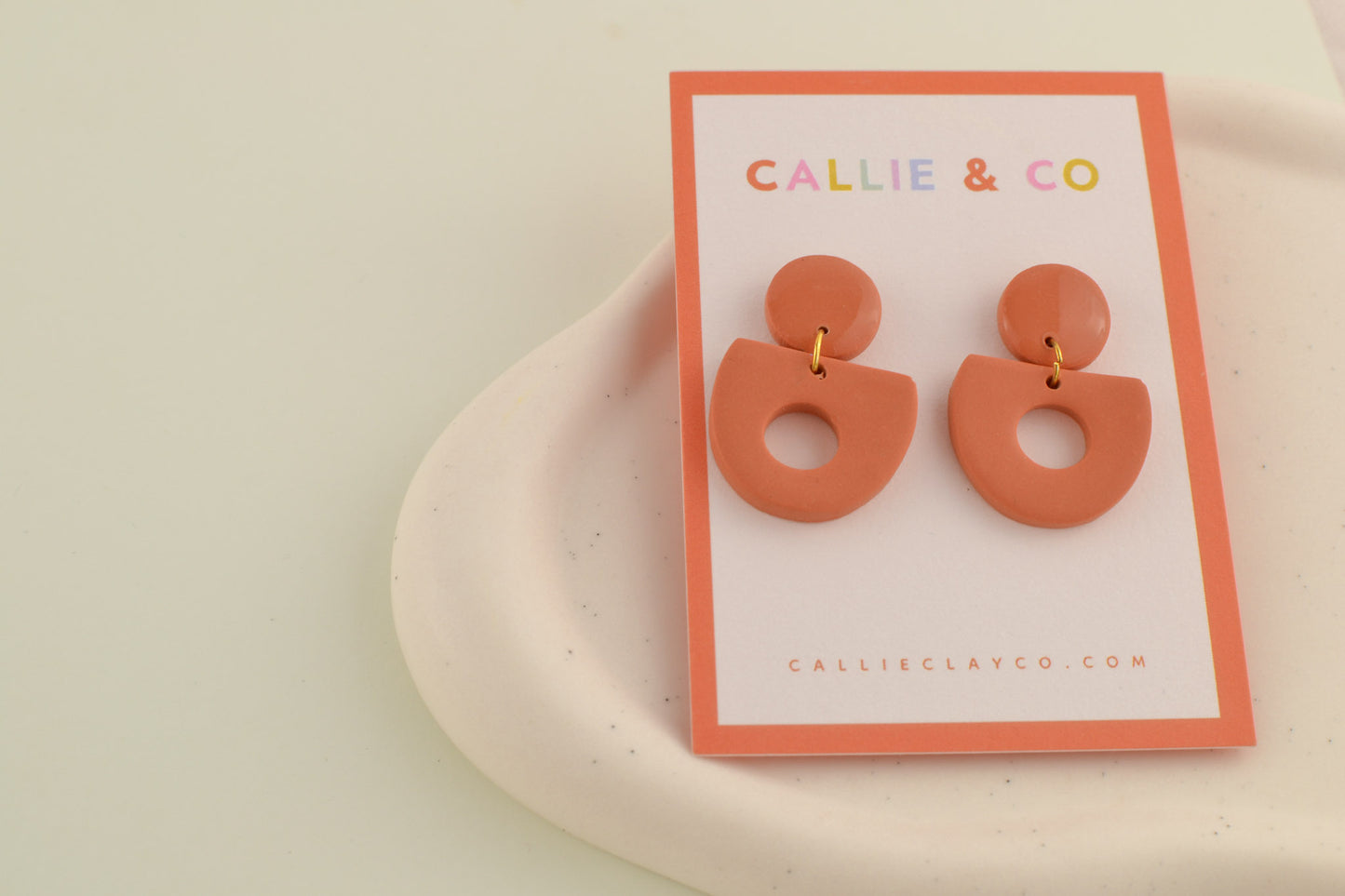 Abstract Cutout Dangles | Terracotta