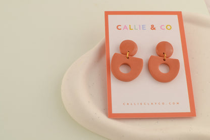 Abstract Cutout Dangles | Terracotta