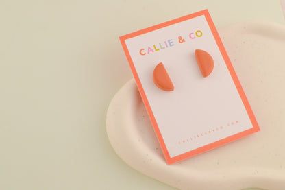 Mini Textured Studs | Terracotta