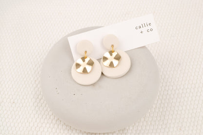 gold + white modern dangles | modern holiday collection