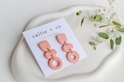 Cleo Earrings in Blush