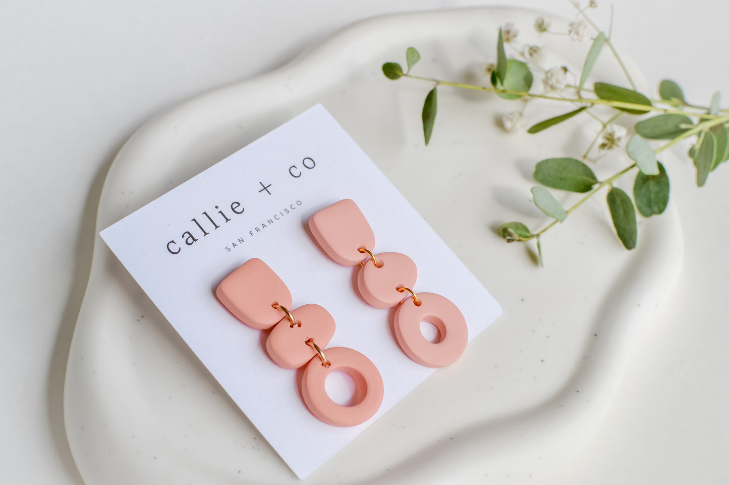 Cleo Earrings in Blush