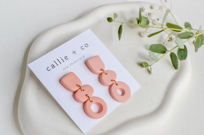 Cleo Earrings in Blush