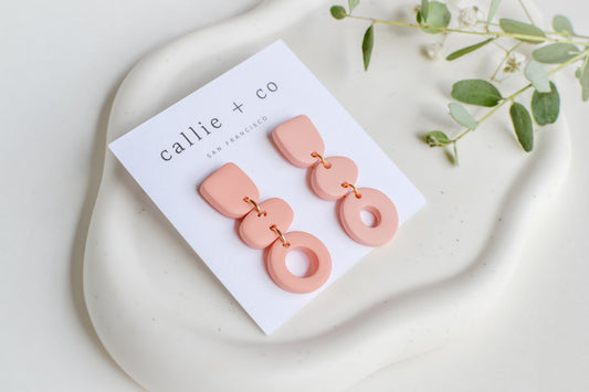 Cleo Earrings in Blush