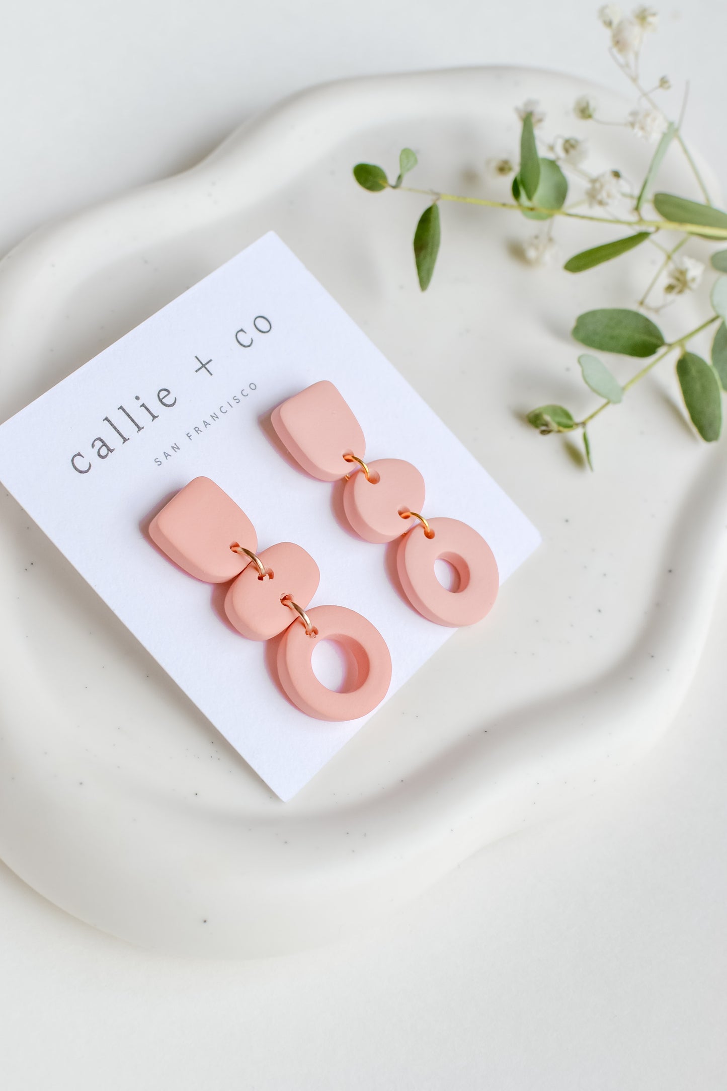 Cleo Earrings in Blush