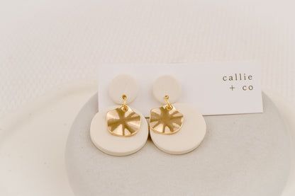 gold + white modern dangles | modern holiday collection