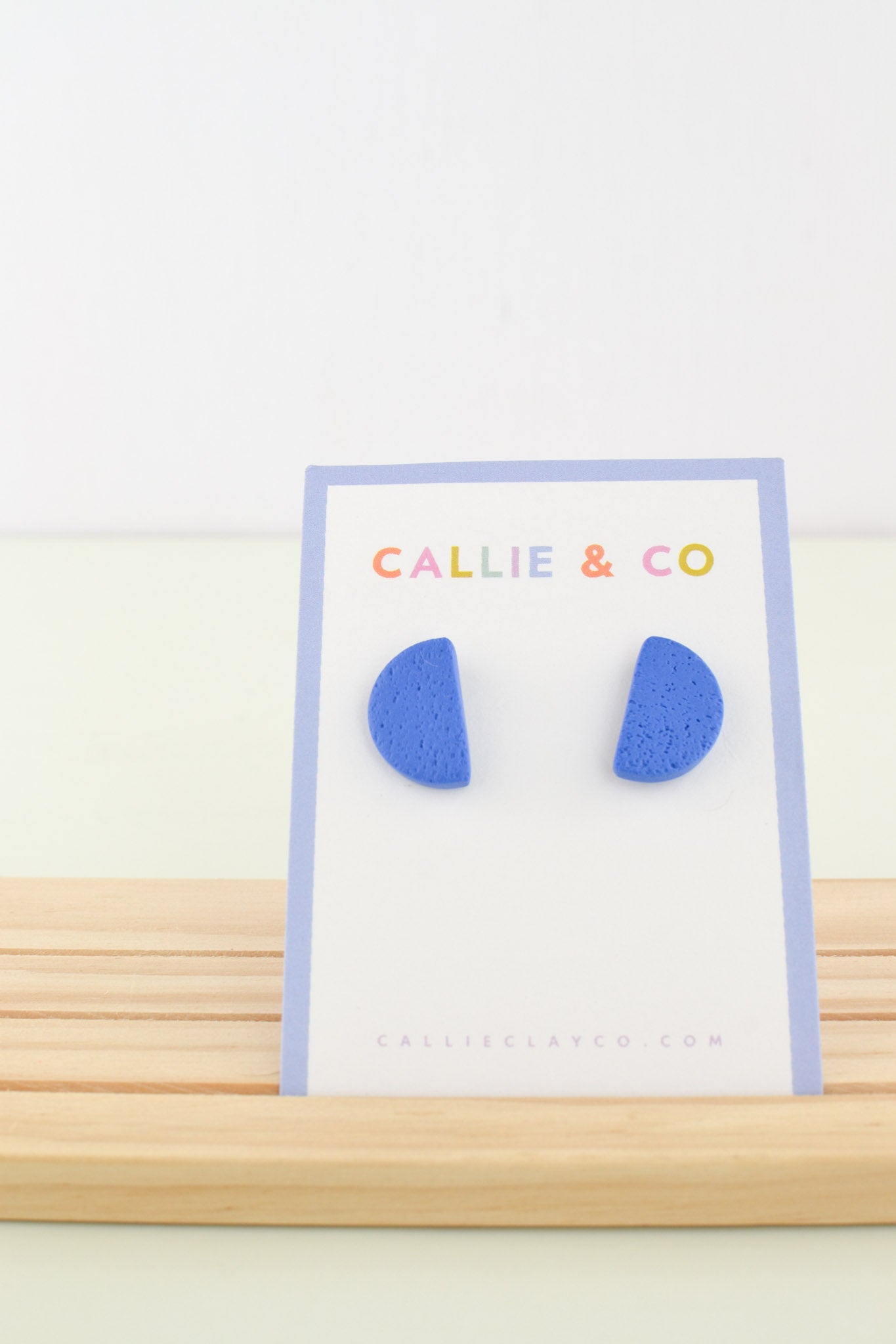 Indigo Abstracts | Crescent Studs