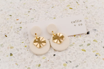 gold + white modern dangles | modern holiday collection