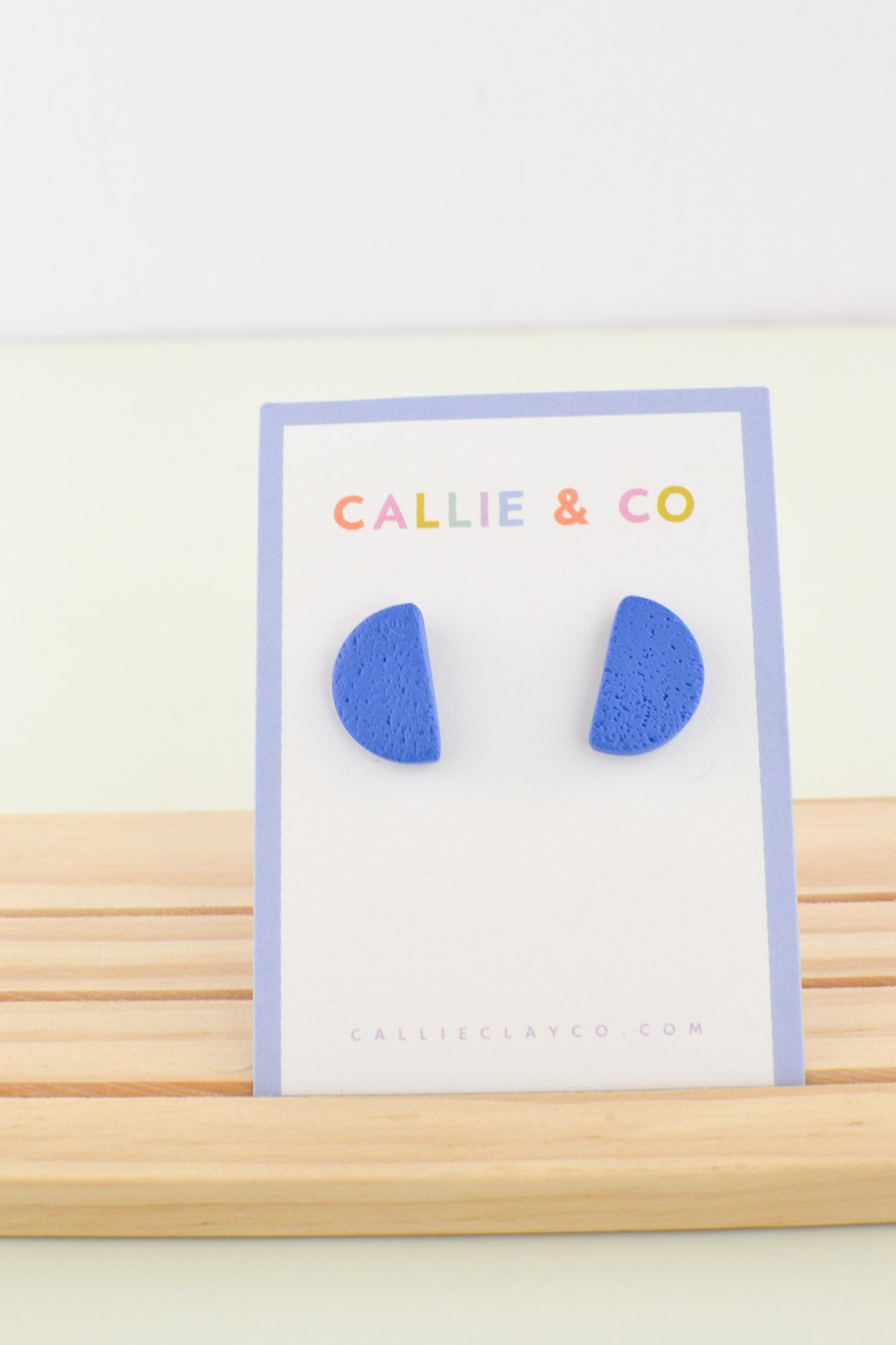 Indigo Abstracts | Crescent Studs