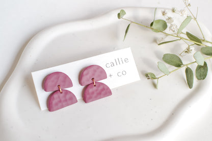 Sadie Earrings in Plum