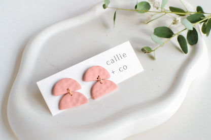 Sadie Earrings in Blush